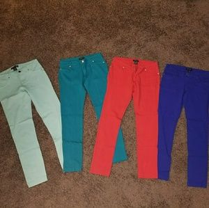 Various colored leggings